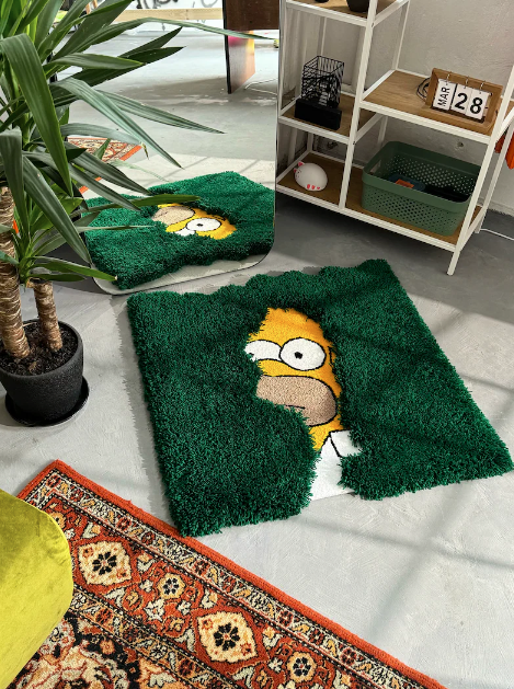 Hand Tufted Homer Simpson Rug