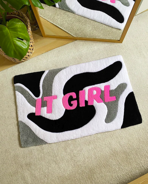 Hand Tufted "Its a Girl" Rug