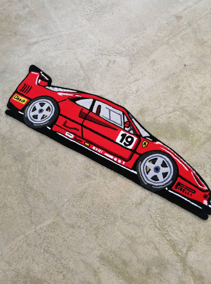 Hand Tufted Ferrari F40 Rug