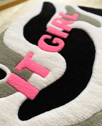 Hand Tufted "Its a Girl" Rug