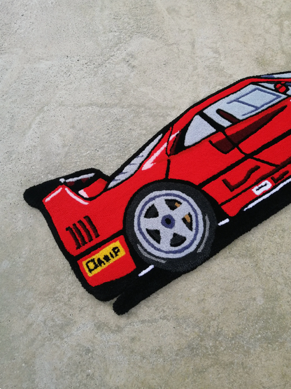 Hand Tufted Ferrari F40 Rug