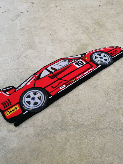 Hand Tufted Ferrari F40 Rug