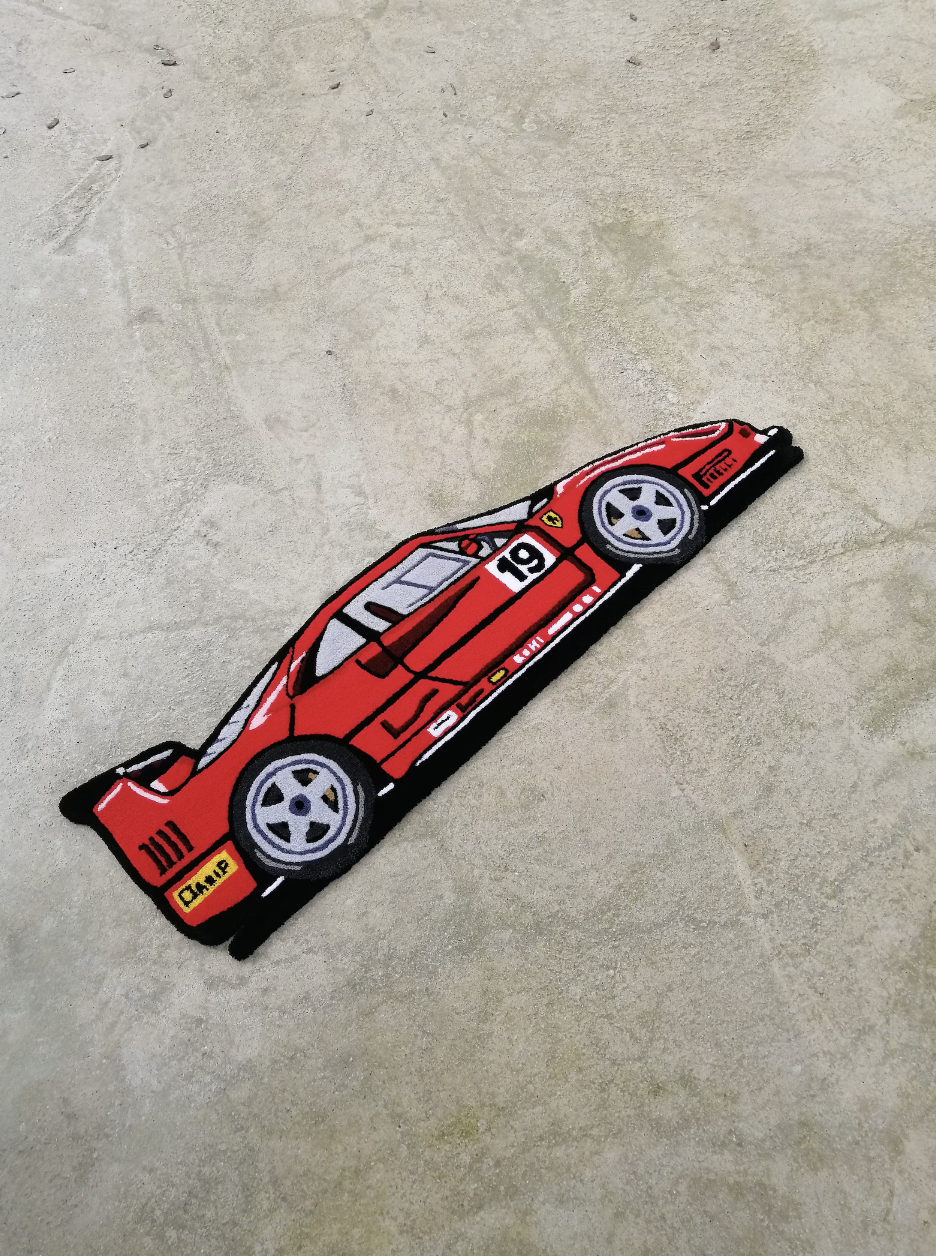 Hand Tufted Ferrari F40 Rug